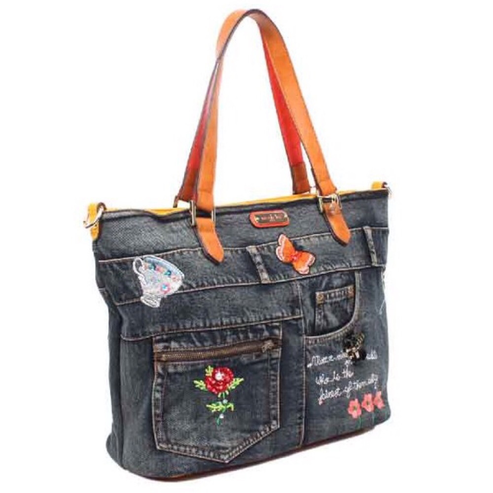 🇺🇸SALE😍5🌟Nicole Lee Embroidery Shopper Bag - Picture 7 of 7